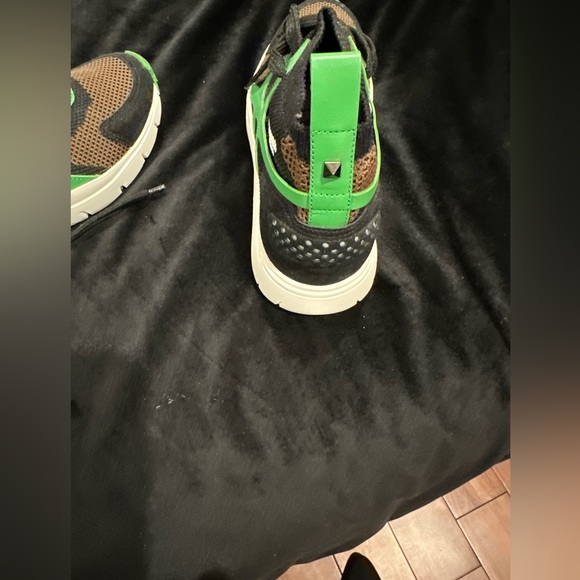 Valentino Garavani Sound High Knit Mesh & Leather sneakers. Offers welcome - Picture 6 of 7